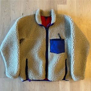Patagonia Full Zip Retro Fleece, Men’s Large, Natural